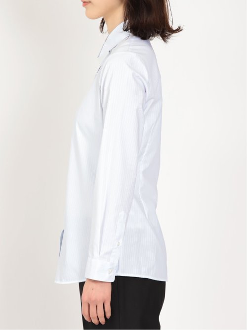 形態安定 ストレッチ レギュラーカラー 長袖シャツ