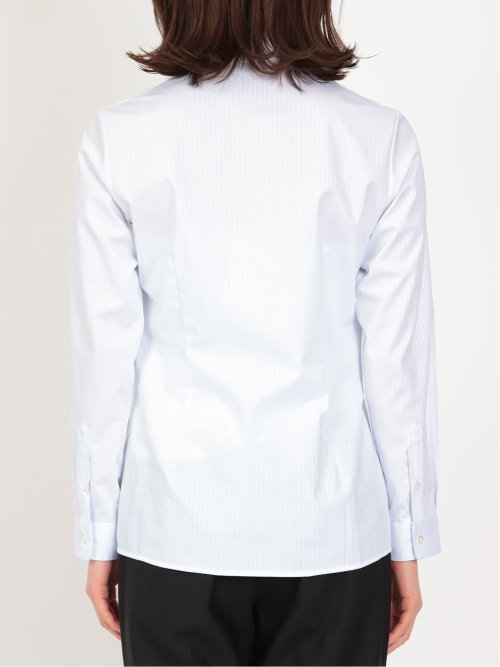 形態安定 ストレッチ レギュラーカラー 長袖シャツ