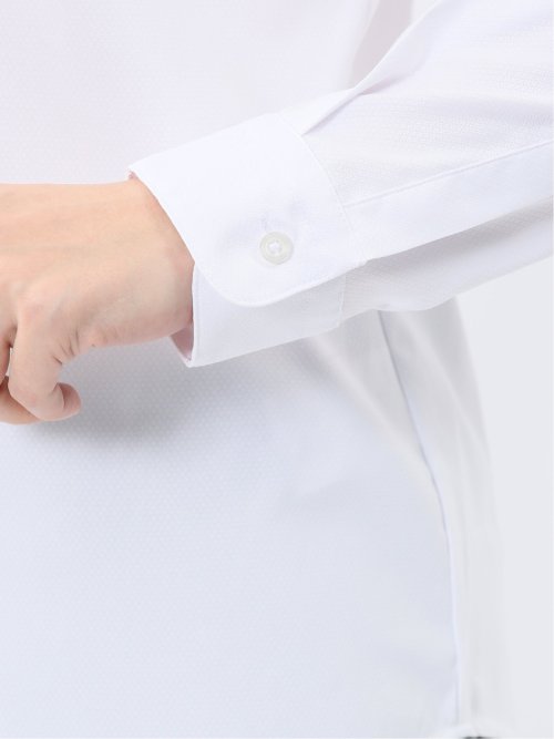 うれしい高機能 リボン脱着 長袖シャツ