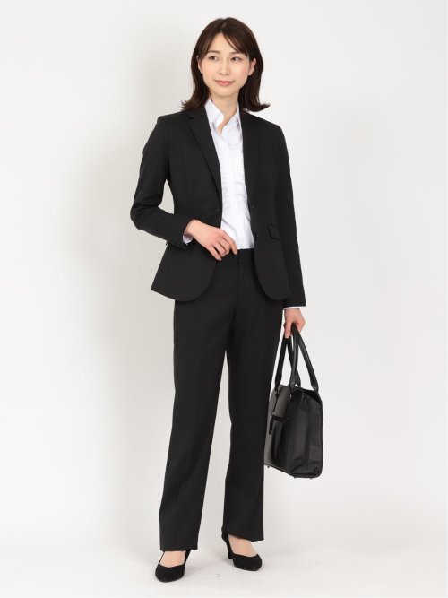 形態安定 ストレッチ スキッパーギャザー 長袖シャツ