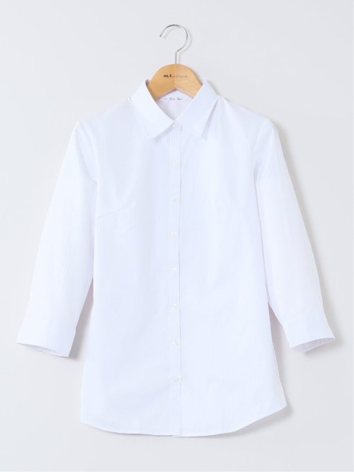 嬉しい機能 レギュラーカラー 7分袖シャツ