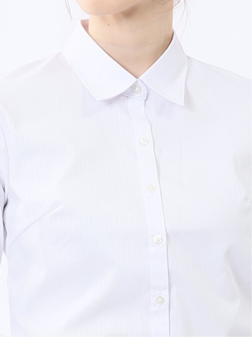 嬉しい機能 レギュラーカラー 7分袖シャツ