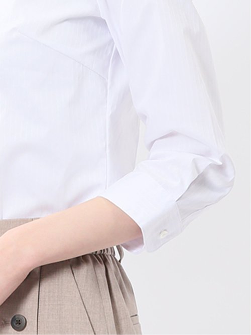 嬉しい機能 レギュラーカラー 7分袖シャツ