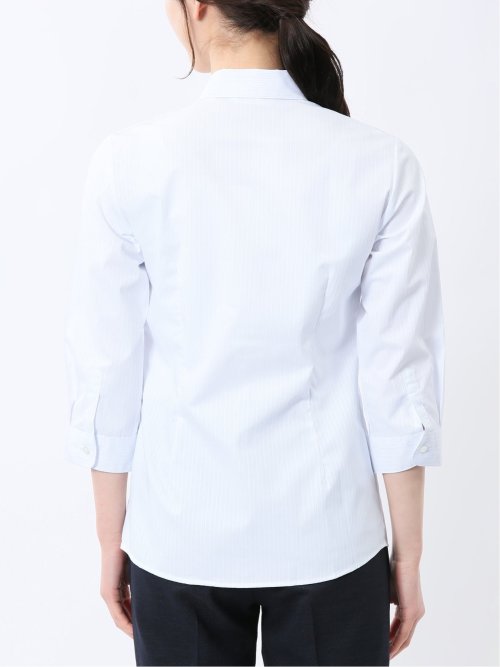 嬉しい機能 レギュラーカラー 7分袖シャツ