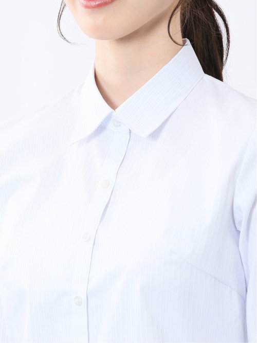 嬉しい機能 レギュラーカラー 7分袖シャツ