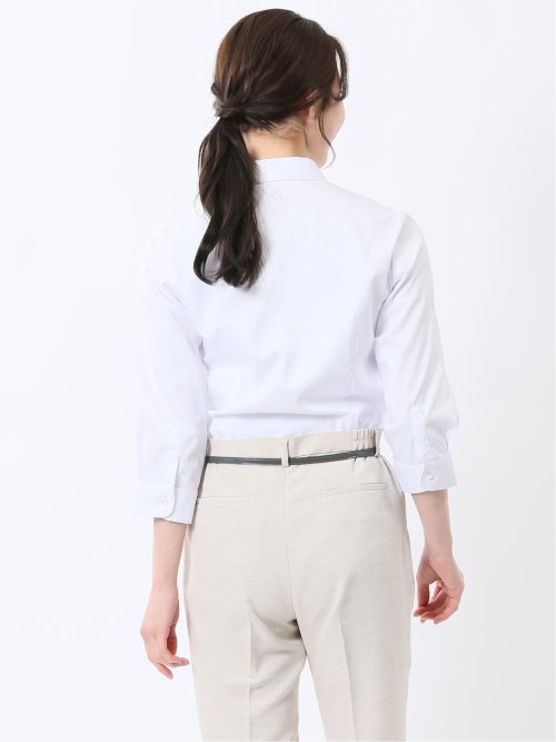 嬉しい機能 スキッパー 7分袖シャツ