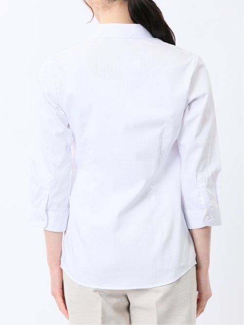 嬉しい機能 スキッパー 7分袖シャツ