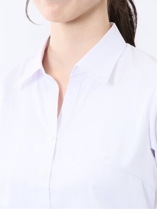 嬉しい機能 スキッパー 7分袖シャツ