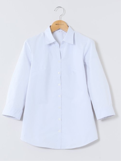 嬉しい機能 スキッパー 7分袖シャツ