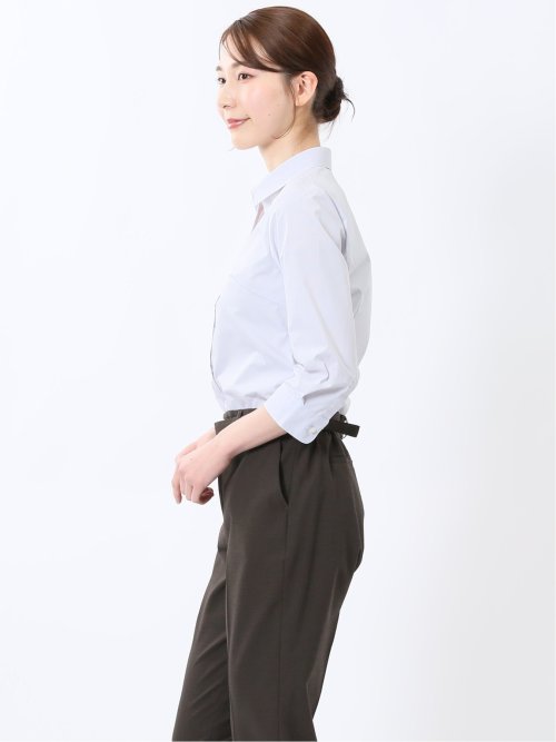 嬉しい機能 スキッパー 7分袖シャツ