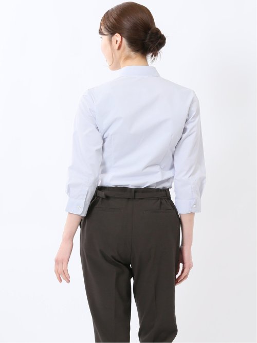 嬉しい機能 スキッパー 7分袖シャツ