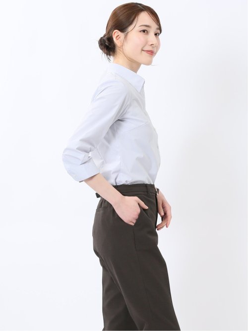 嬉しい機能 スキッパー 7分袖シャツ