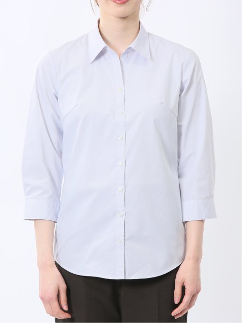 嬉しい機能 スキッパー 7分袖シャツ