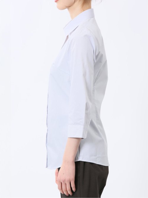 嬉しい機能 スキッパー 7分袖シャツ