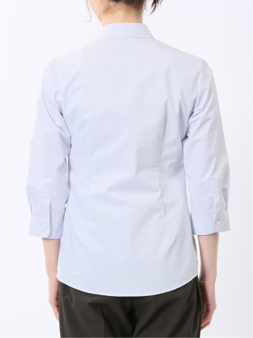 嬉しい機能 スキッパー 7分袖シャツ