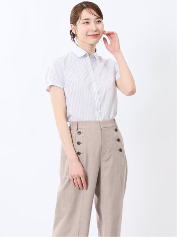 嬉しい機能 スキッパー 半袖シャツ