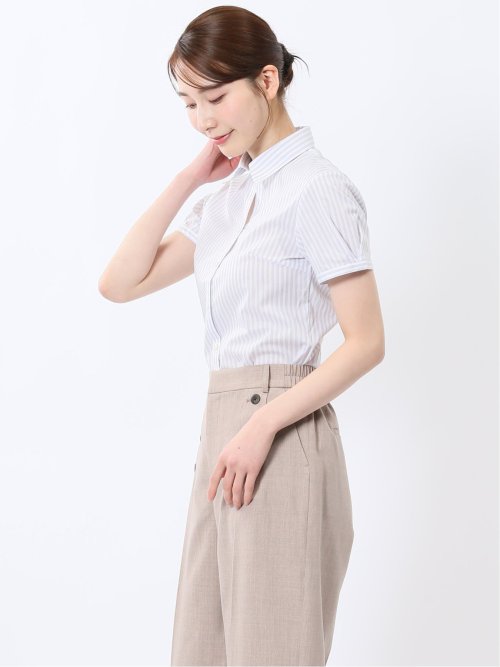 嬉しい機能 スキッパー 半袖シャツ