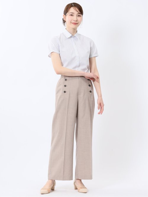 嬉しい機能 スキッパー 半袖シャツ