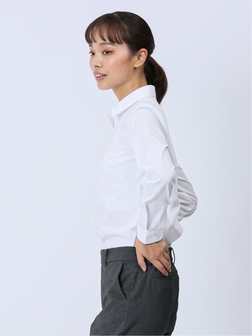 【WEB限定】形態安定ストレッチ レギュラーカラー長袖シャツ