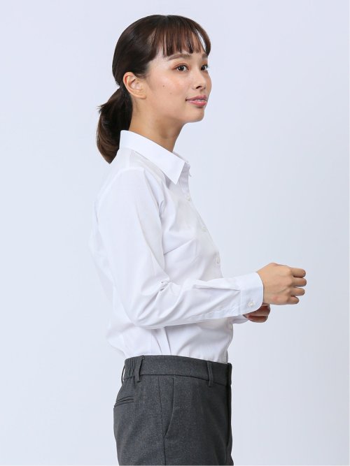 【WEB限定】形態安定ストレッチ レギュラーカラー長袖シャツ