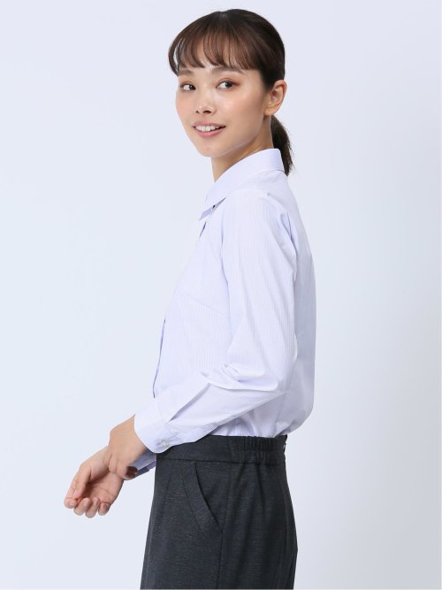 【WEB限定】形態安定ストレッチ レギュラーカラー長袖シャツ