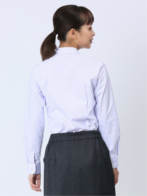 【WEB限定】形態安定ストレッチ レギュラーカラー長袖シャツ