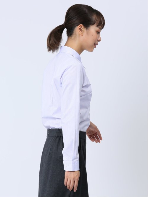 【WEB限定】形態安定ストレッチ レギュラーカラー長袖シャツ