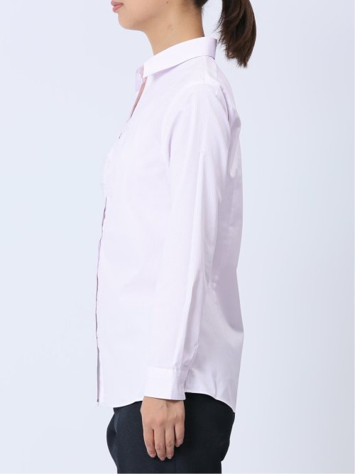 【WEB限定】形態安定ストレッチ ギャザースキッパー長袖シャツ