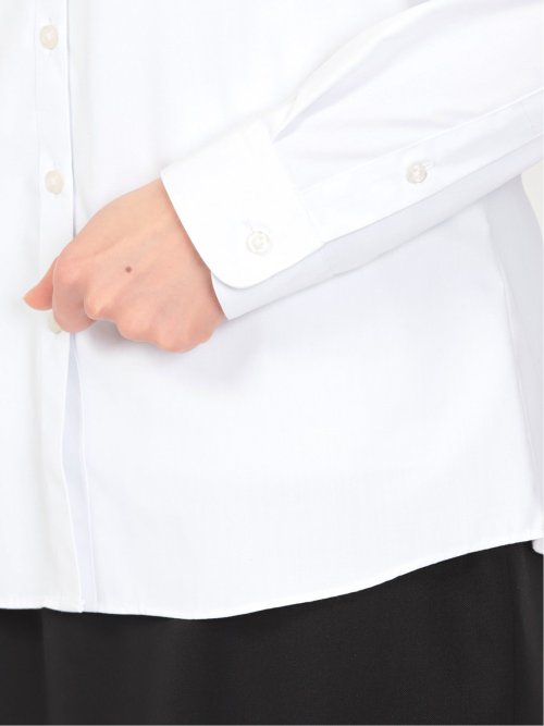 透け防止 形態安定 レギュラーカラー 長袖シャツ