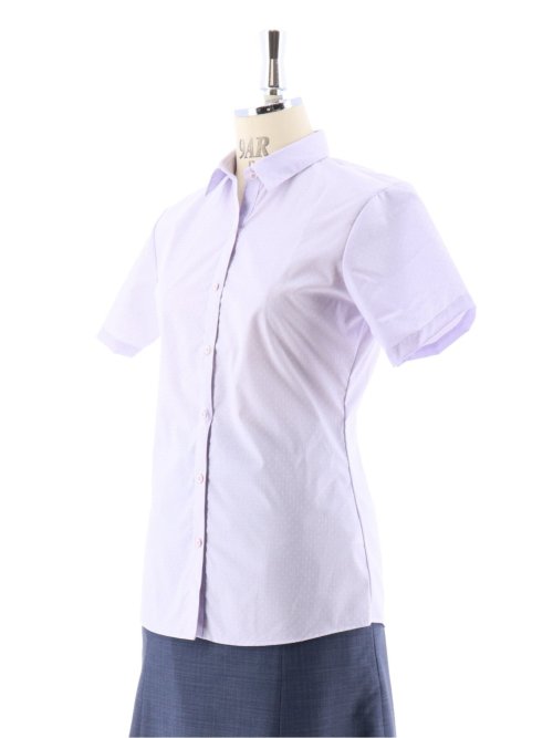 イージーケア チェック柄 レギュラーカラー半袖シャツ