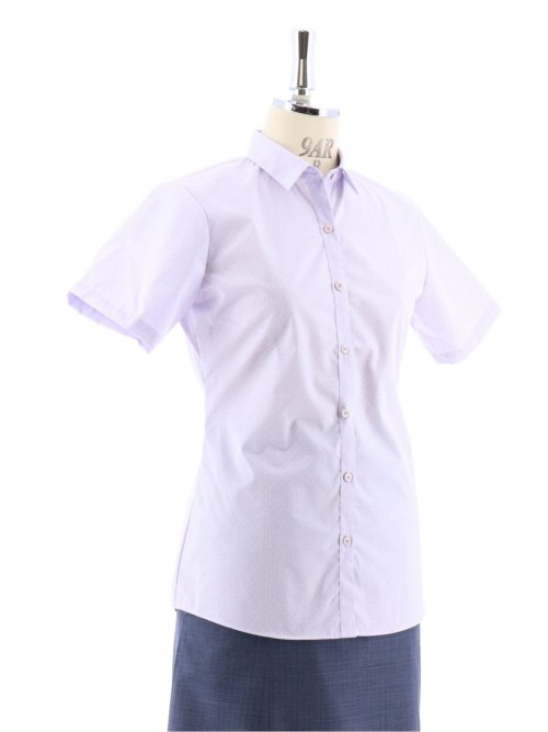 イージーケア チェック柄 レギュラーカラー半袖シャツ