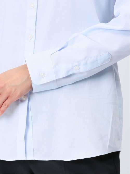 透け防止 形態安定 レギュラーカラー 長袖シャツ