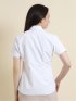 【透け防止】【白無地】形態安定レギュラーカラースキッパー半袖シャツ
