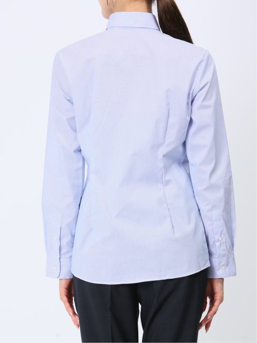 透け防止 形態安定 レギュラーカラー 長袖シャツ