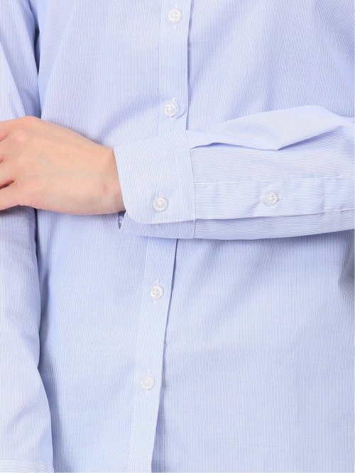 透け防止 形態安定 レギュラーカラー 長袖シャツ