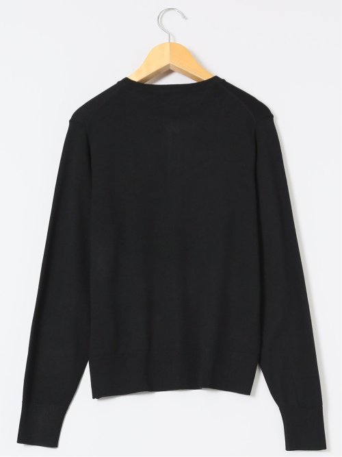 快適機能 クルーネック ニットカーディガン