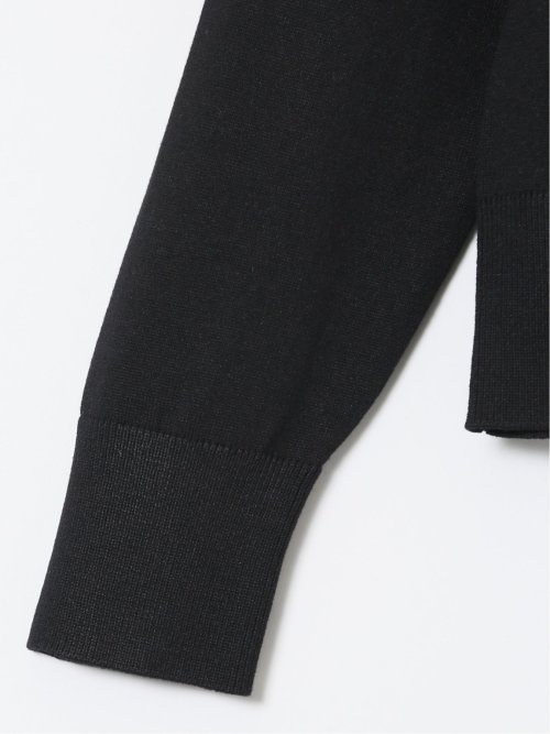 快適機能 クルーネック ニットカーディガン