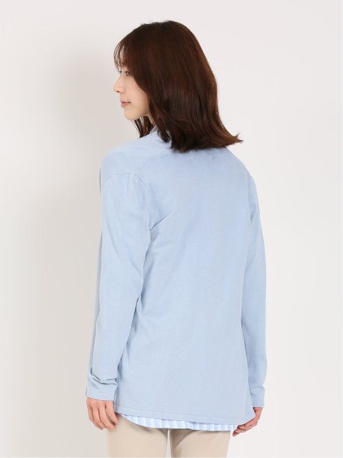 前立てリブ トッパーニットカーディガン