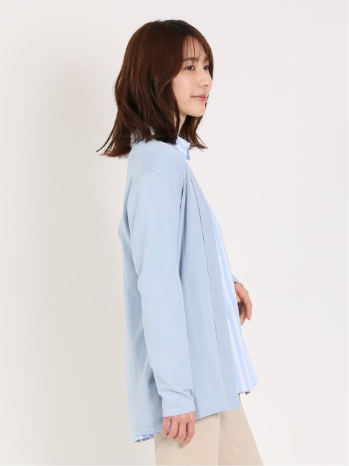 前立てリブ トッパーニットカーディガン