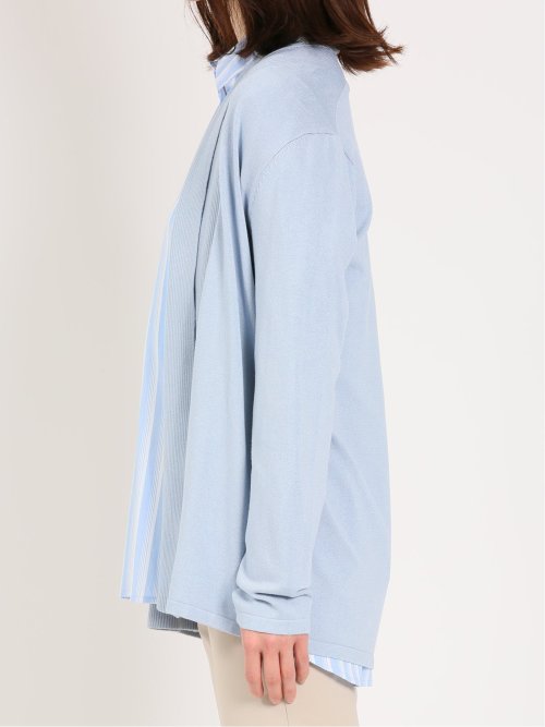 前立てリブ トッパーニットカーディガン