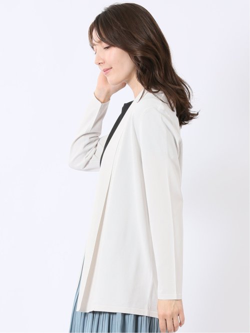 快適機能 前立てリブ トッパー ニット カーディガン