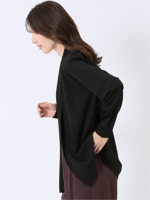 快適機能 前立てリブ トッパー ニット カーディガン