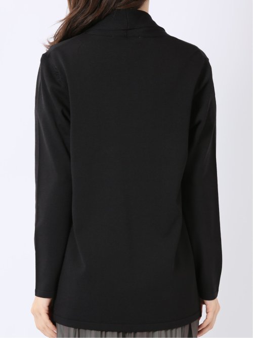 快適機能 前立てリブ トッパー ニット カーディガン