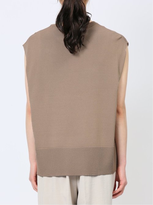 ドライレーヨン フレンチスリーブ ニットプルオーバー