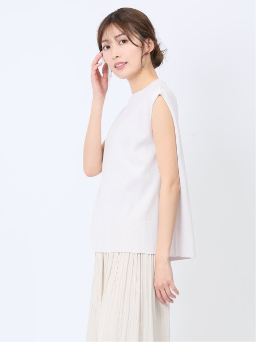 ドライレーヨン フレンチスリーブ ニットプルオーバー