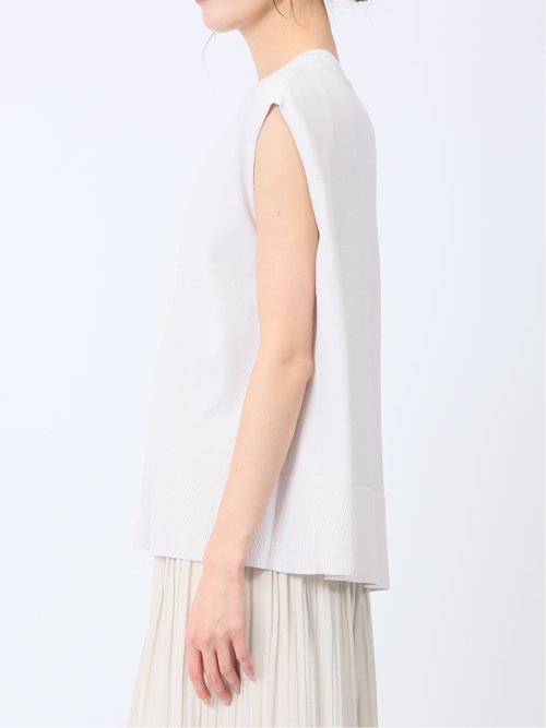 ドライレーヨン フレンチスリーブ ニットプルオーバー