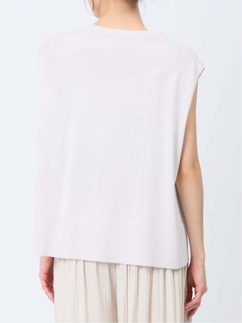 ドライレーヨン フレンチスリーブ ニットプルオーバー