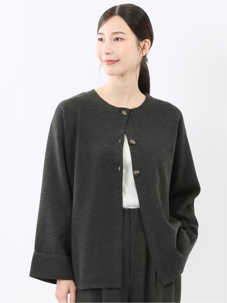 ハンドウォッシャブル ミラノ クルーニットカーディガン