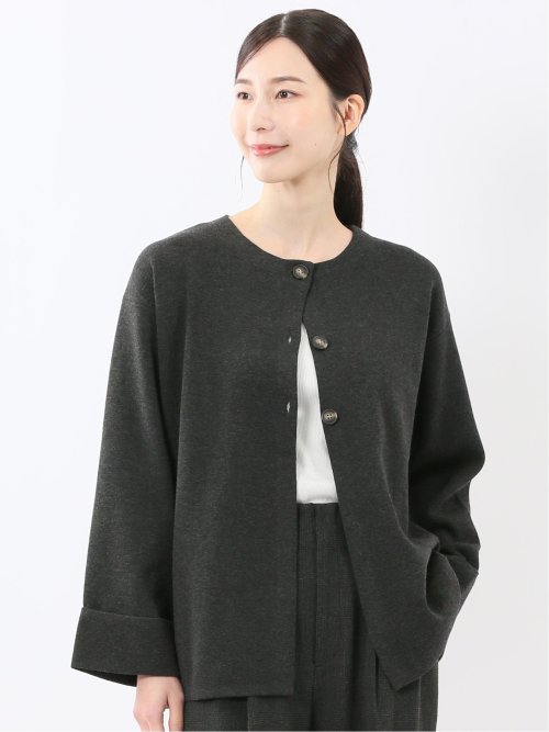 ハンドウォッシャブル ミラノ クルーニットカーディガン