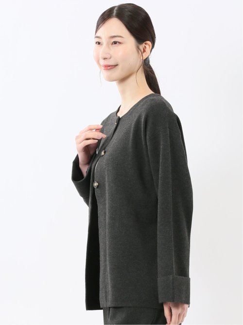 ハンドウォッシャブル ミラノ クルーニットカーディガン